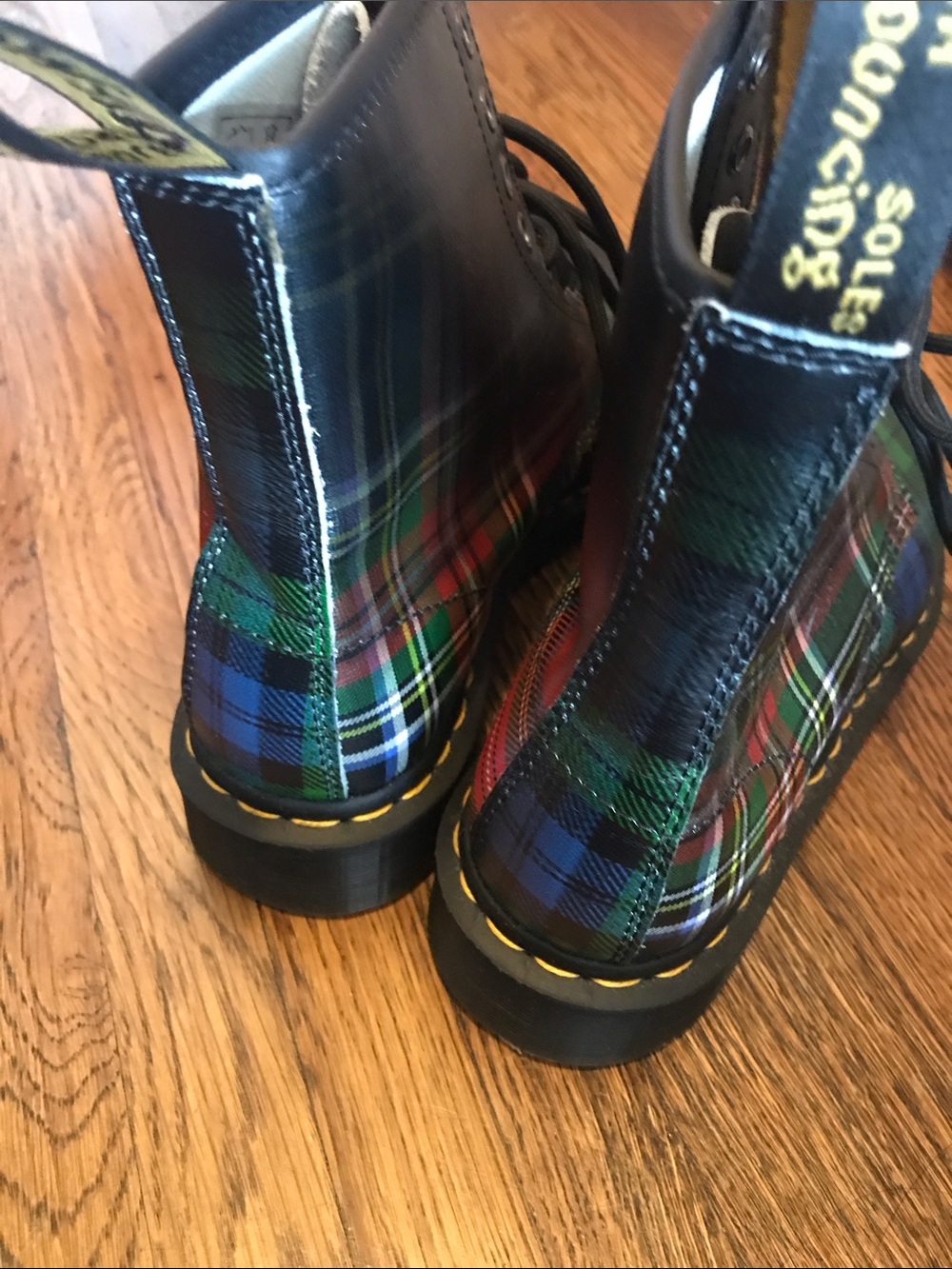 Doc Martens Tartan 1460 Boots / 8 US Ladies, 39 EU - Picture 6 of 11